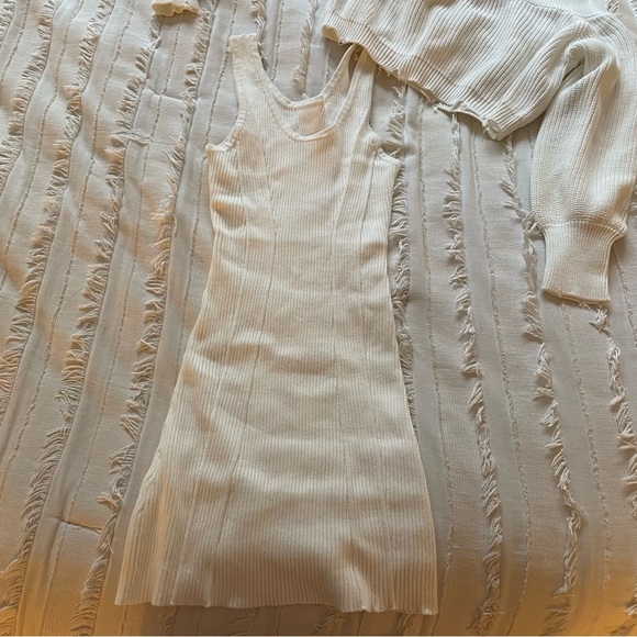 NWT SER.O.YA Janelle Dress in White Size Small Sweater Dress Retrofete F… - Picture 8 of 9